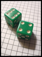 Dice : Dice - 6D - Pale Green With White Pips Pair